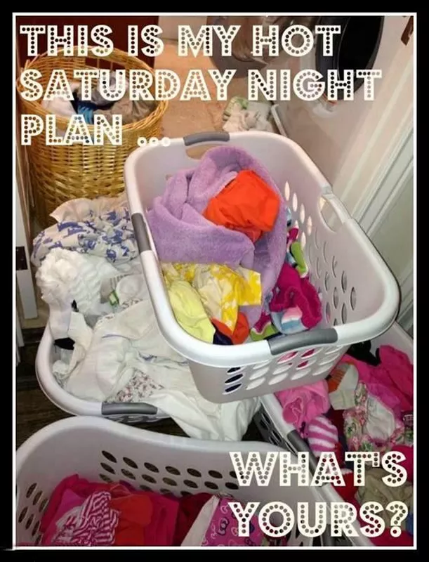 Baskets of dirty laundry