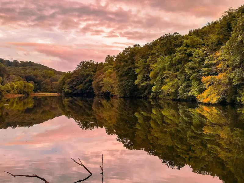 Sunset in Laurel Hollow