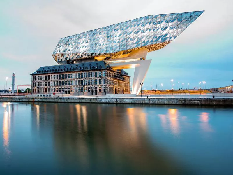 Port house in Antwerp, Belgium