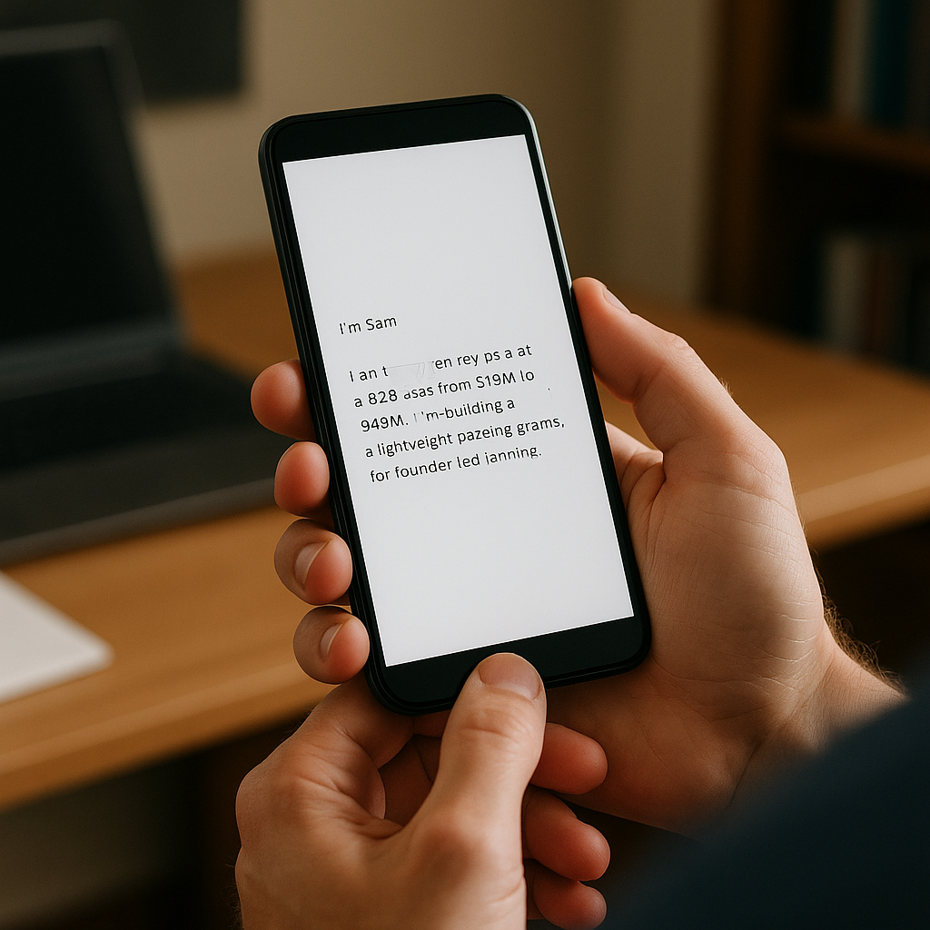 Write the two-line intro your connector can forward