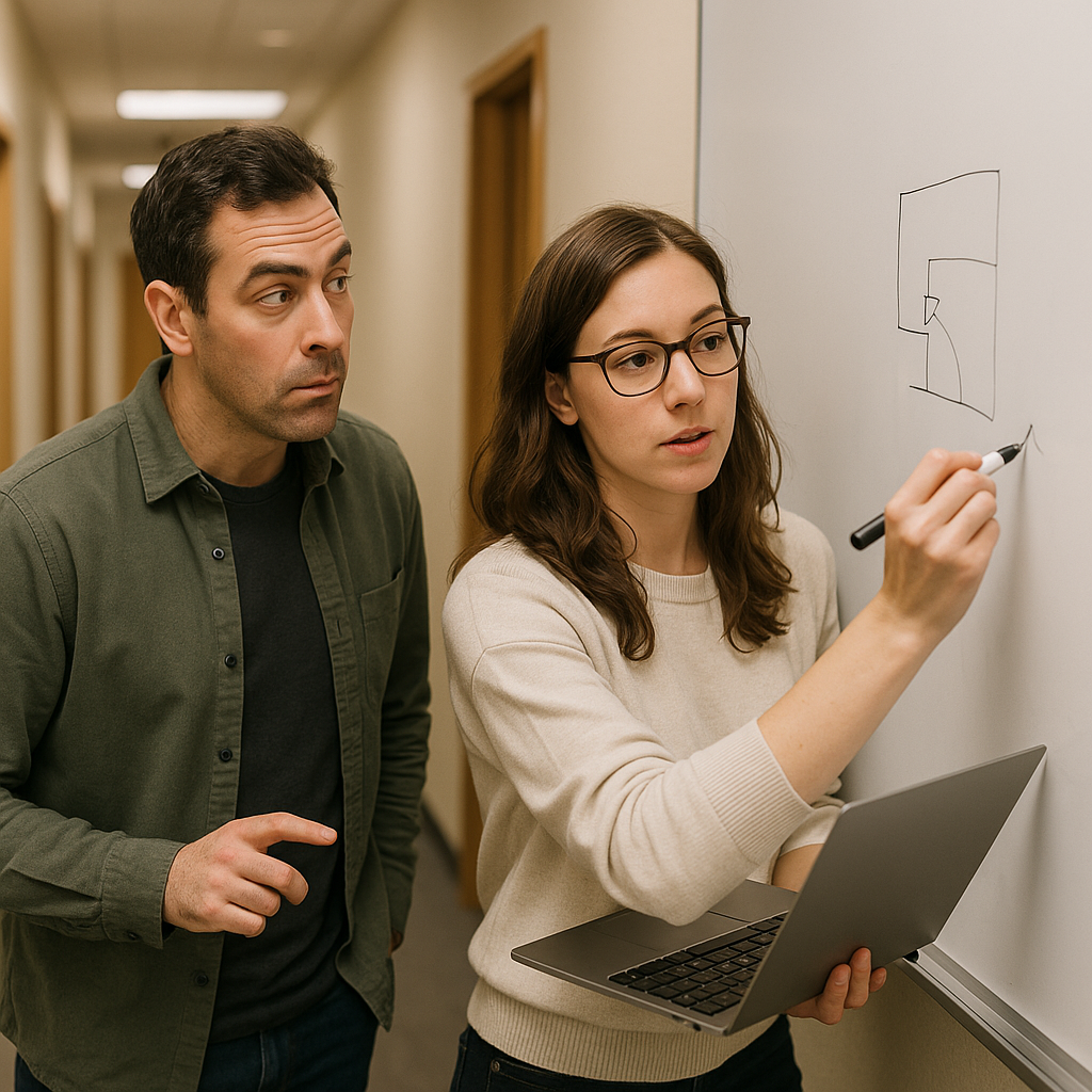 Replace hallway chat with two repeatable touchpoints