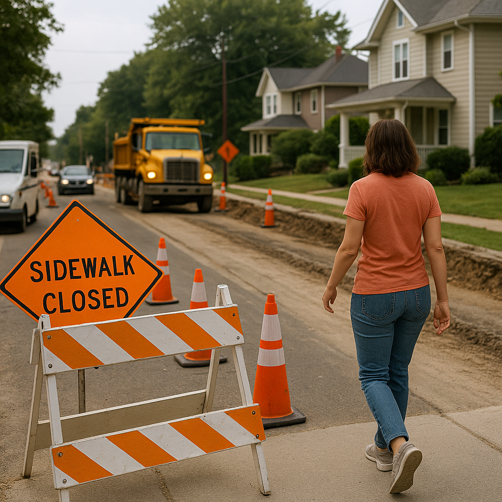 When road work turns your street into a speedway