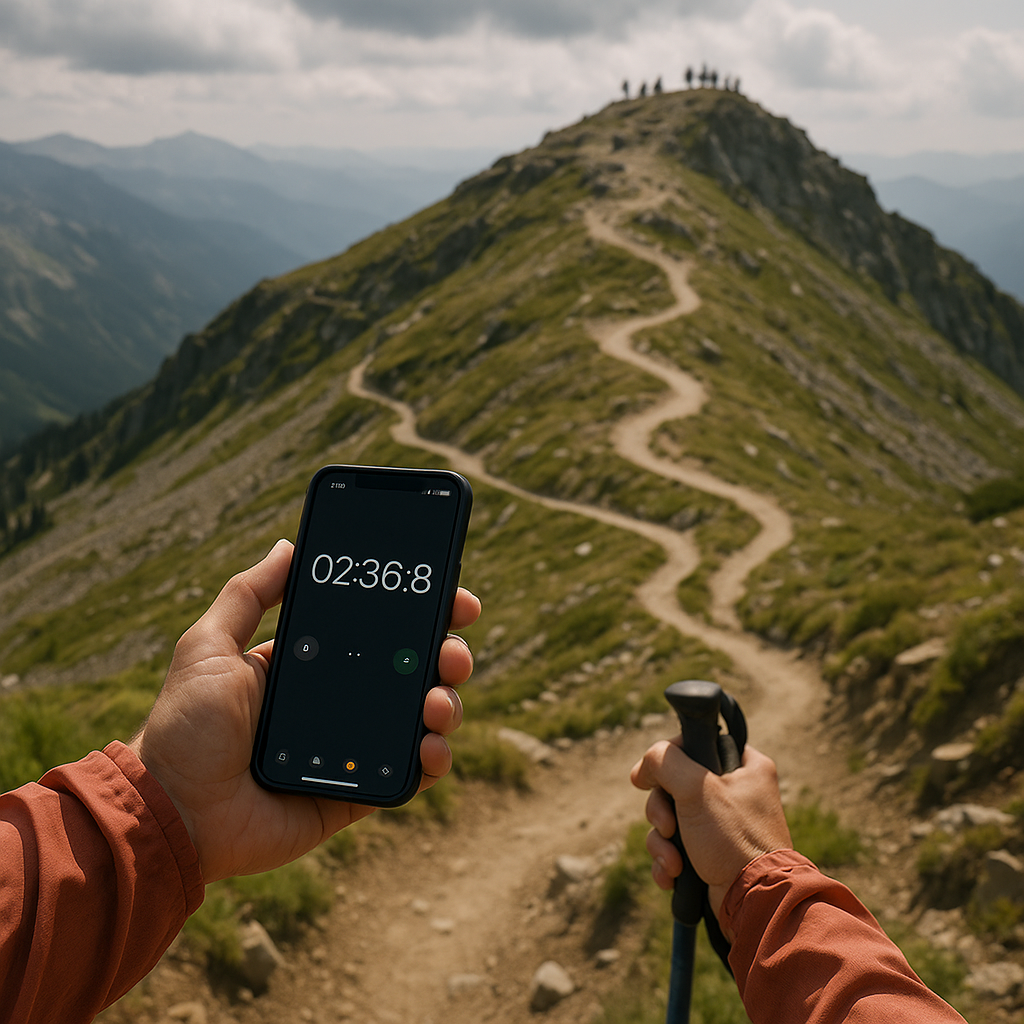 Switchback math: how I time the summit so it feels wide-open